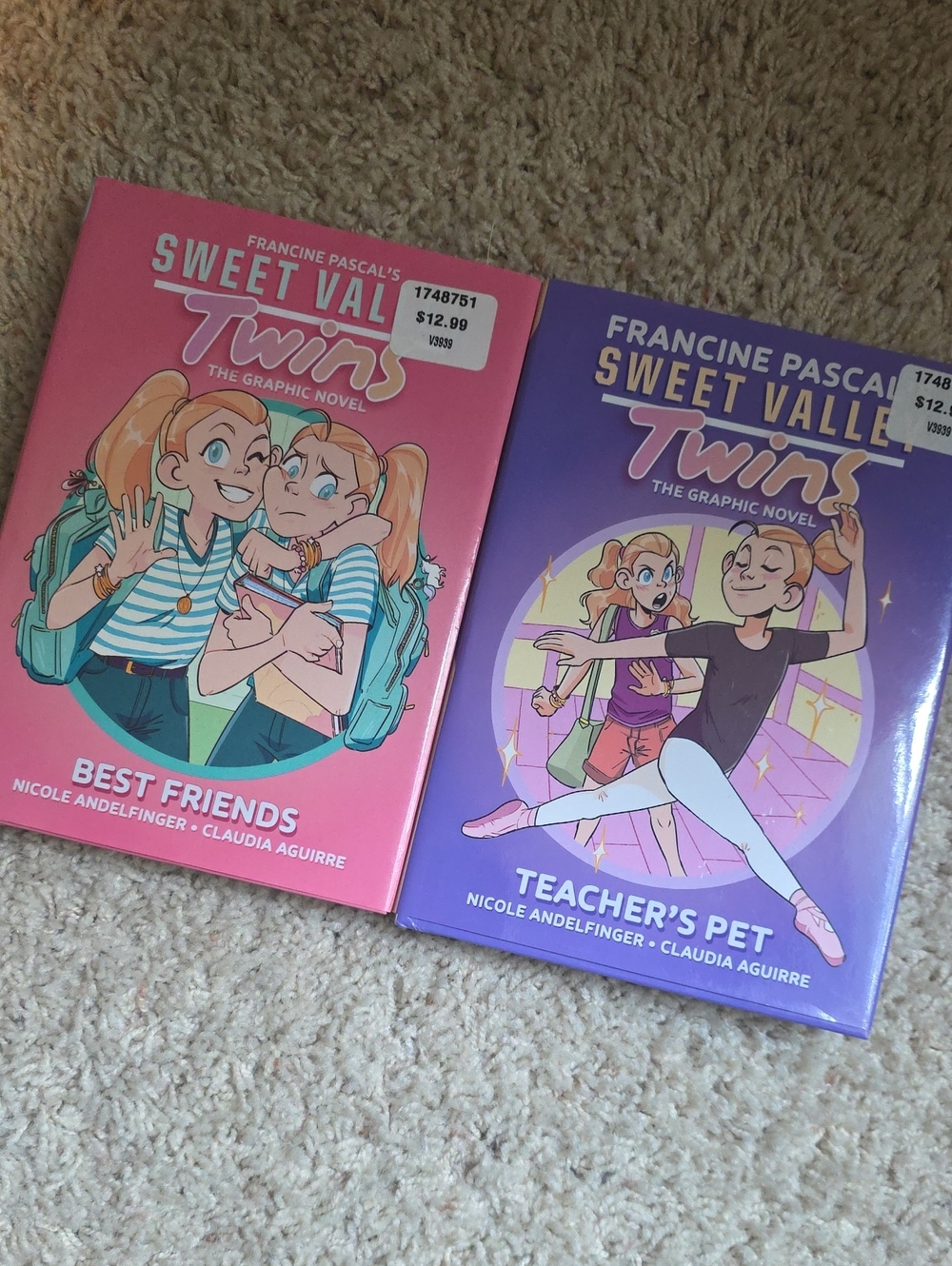 Sweet Valley Twins Graphic Novel Set of 2 Hardcover Books